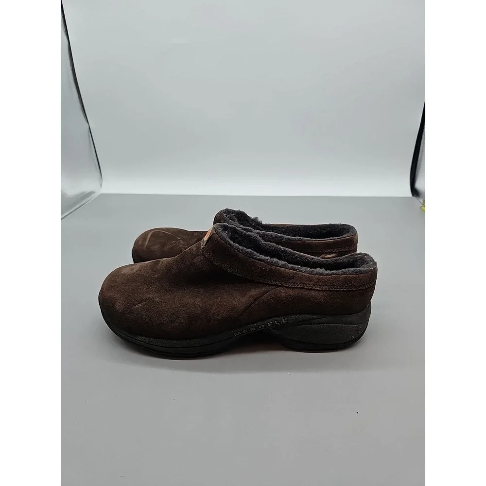 Merrell Primo Chill‎ Slide Suede Shoes Slip-ons J63258 Womens Size 10 Brown